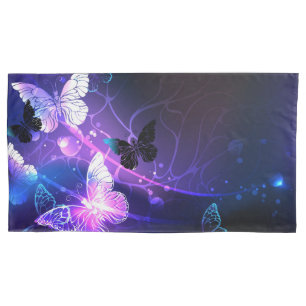Background with Night Butterflies Pillowcase
