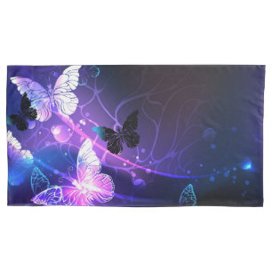 Background with Night Butterflies Pillowcase