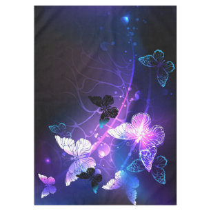 Background with Night Butterflies Tablecloth