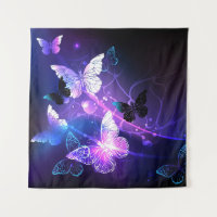Background with Night Butterflies