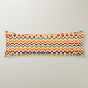 Background with stripes in retro 2 body cushion