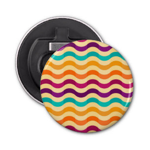 Background with stripes in retro 2 bottle opener