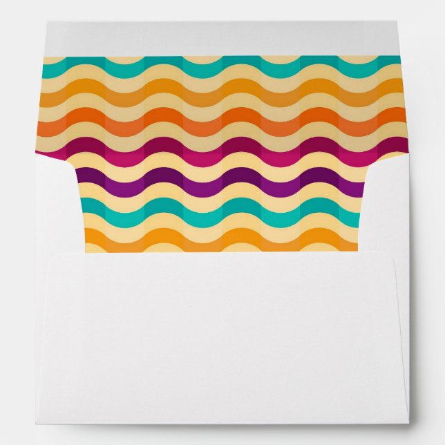 Background with stripes in retro 2 envelope (Back (Bottom))