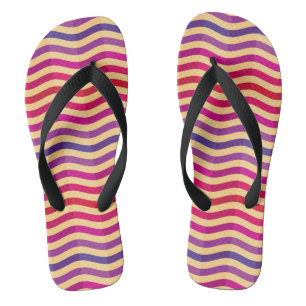 Background with stripes in retro 3 flip flops