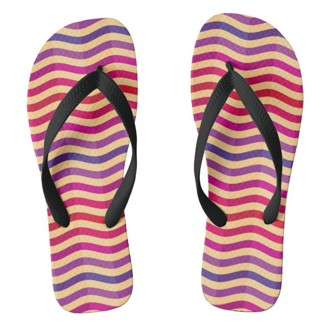 Background with stripes in retro 3 flip flops (Footbed)
