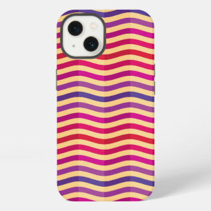 Background with stripes in retro 3 iPhone 13 case