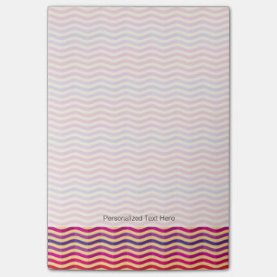 Background with stripes in retro 3 post-it notes