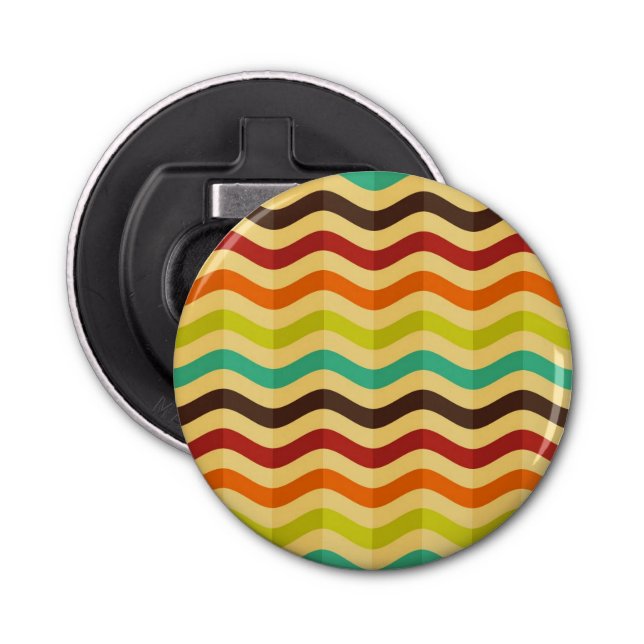 Background with stripes in retro 4 bottle opener (Front)