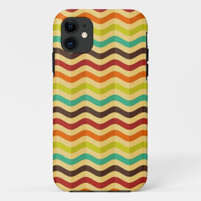 Background with stripes in retro 4 Case-Mate iPhone case (Back)