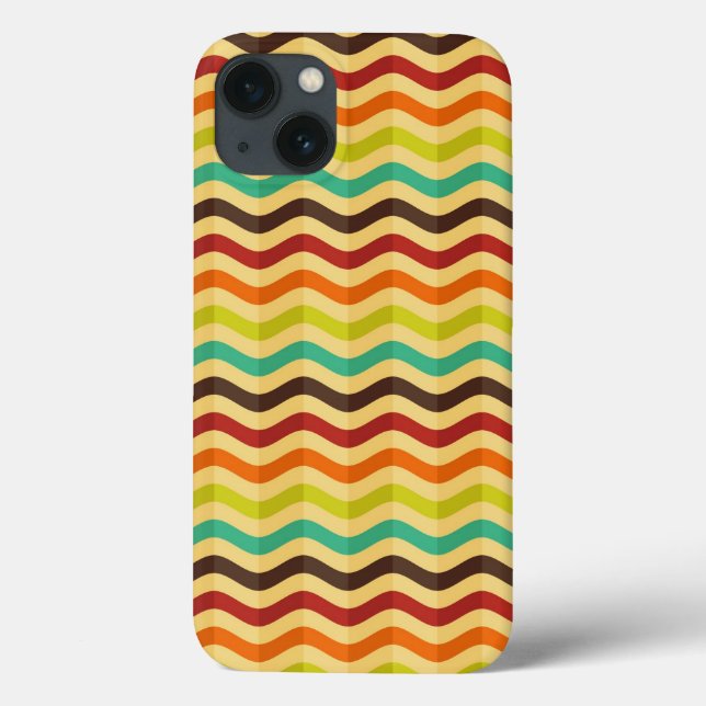 Background with stripes in retro 4 Case-Mate iPhone case (Back)