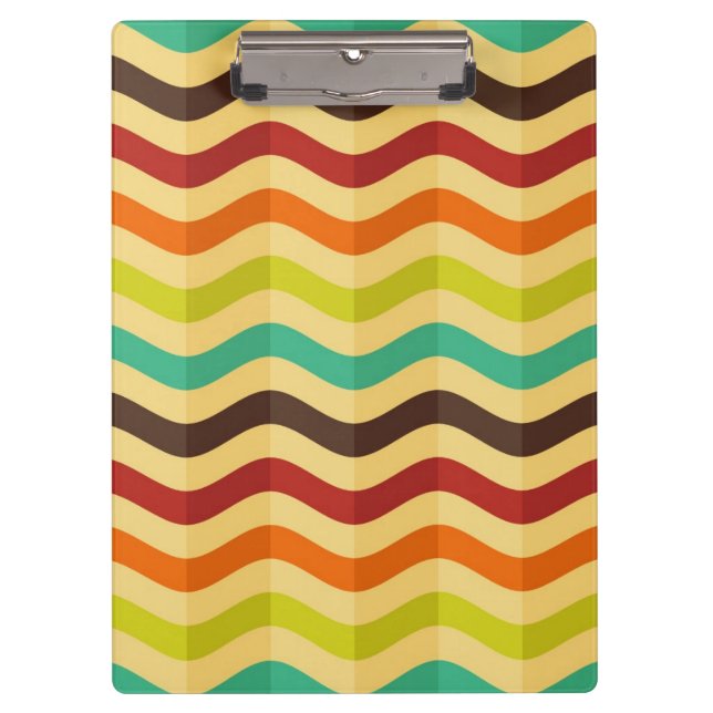 Background with stripes in retro 4 clipboard (Front)