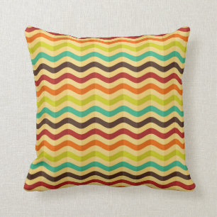 Background with stripes in retro 4 cushion