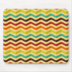 Background with stripes in retro 4 mouse mat