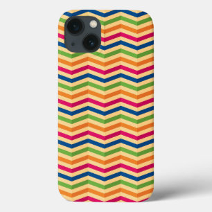 Background with stripes in retro iPhone 13 case