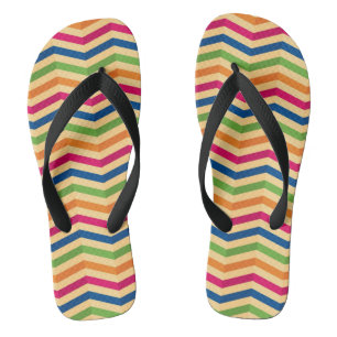 Background with stripes in retro flip flops