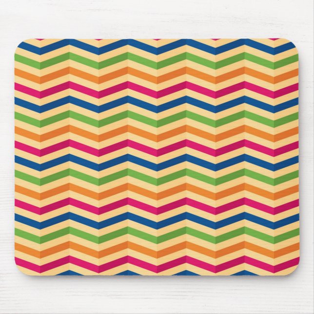 Background with stripes in retro mouse mat (Front)