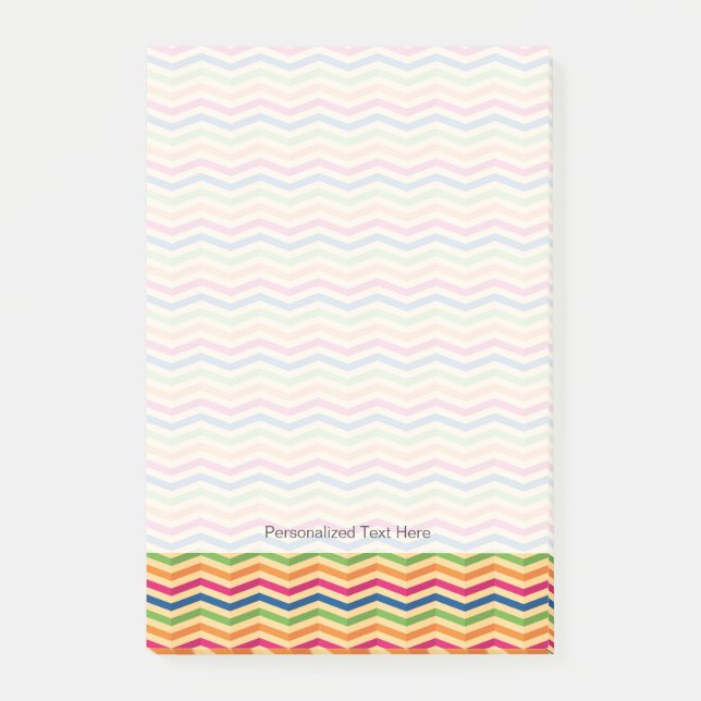 Background with stripes in retro post-it notes (Front)