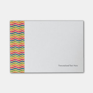 Background with stripes in retro post-it notes