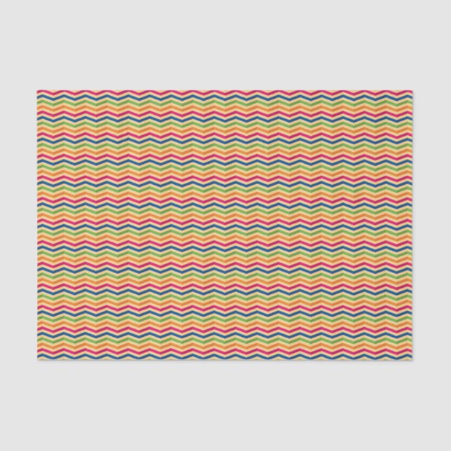 Background with stripes in retro tissue paper (Front)