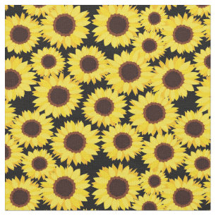 Background with sunflowers fabric