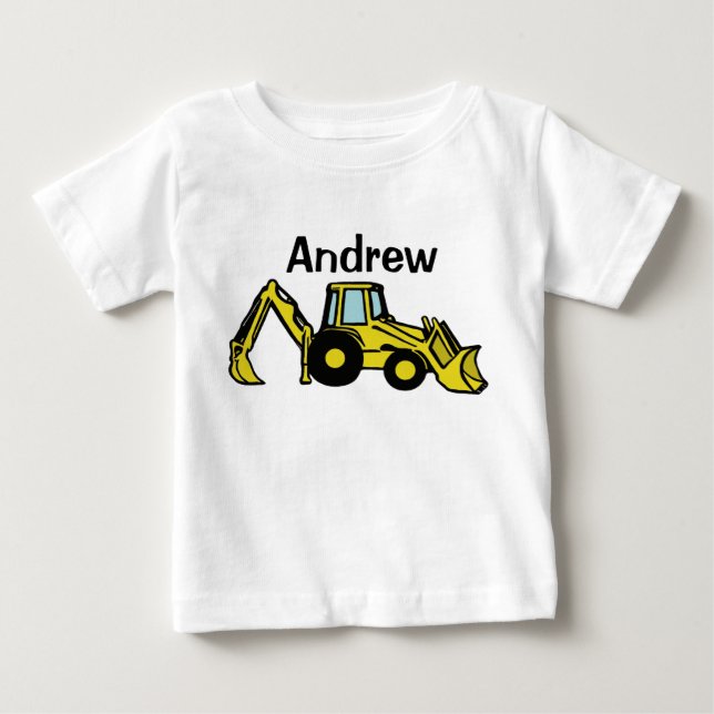 backhoe, Andrew Baby T-Shirt (Front)