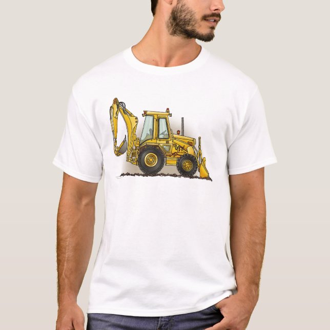 Backhoe Mens T-Shirt (Front)