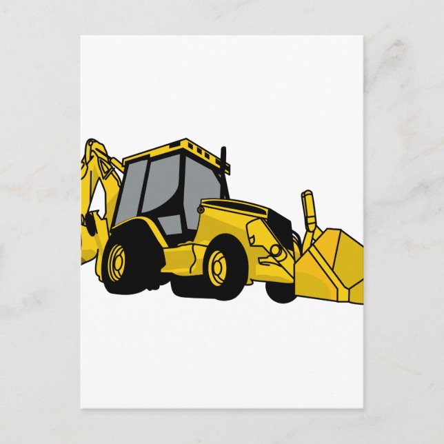 Backhoe Postcard (Front)