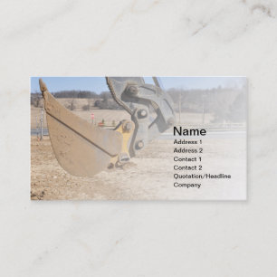 backhoe scoop business card