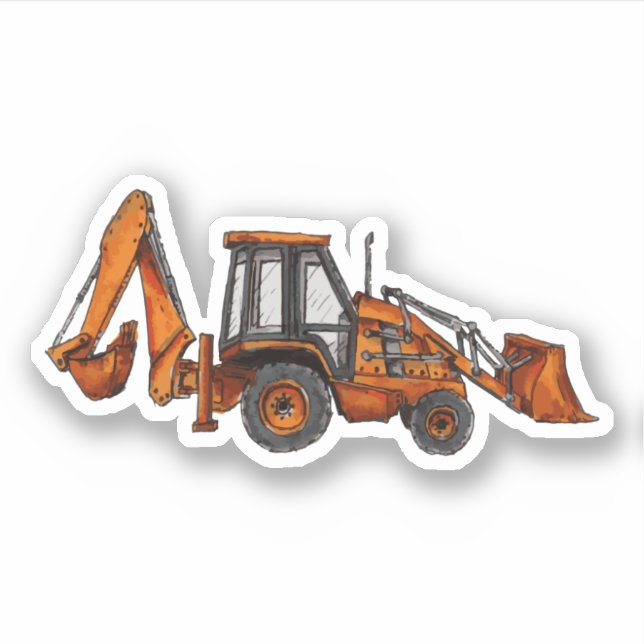 Backhoe Sticker (Front)