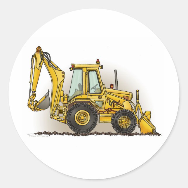 Backhoe Sticker (Front)