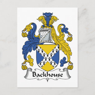 Backhouse Family Crest Postcard
