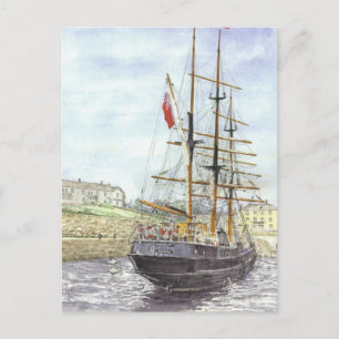 'Backing Out' Postcard