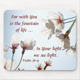 Backlit Cherry Blossoms 2 Mouse Mat