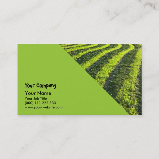Backlit farmland business card (Front)