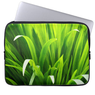 Backlit Leaves in Garden Laptop Sleeve