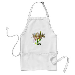 Backlit Pale Pink Lilies Standard Apron