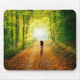 Backlit photo mouse mat