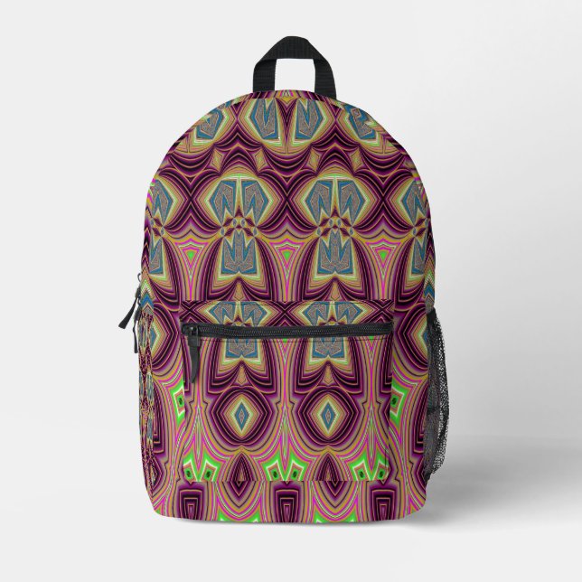 Backpack, A seamless classic pattern design  Printed Backpack (Front)