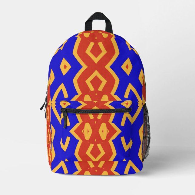 Backpack, An elegant multicolor classic design  Printed Backpack (Front)