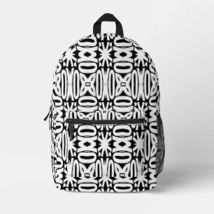 Backpack, An elegant white & Black classic design Printed Backpack