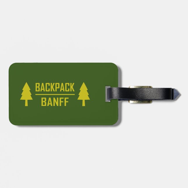 Backpack Banff Luggage Tag (Back Horizontal)