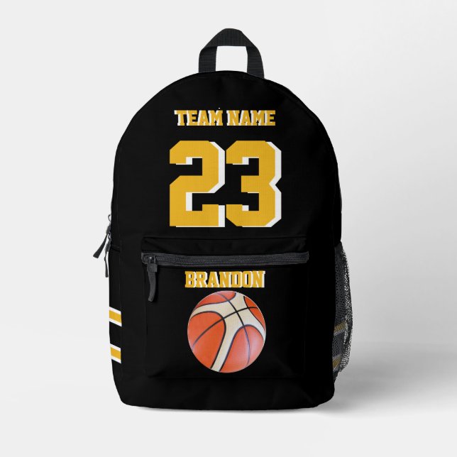 Backpack basketball sport Senior Night to schooll (Front)