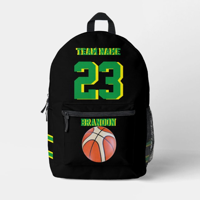 Backpack basketball sports Senior Night to school (Front)