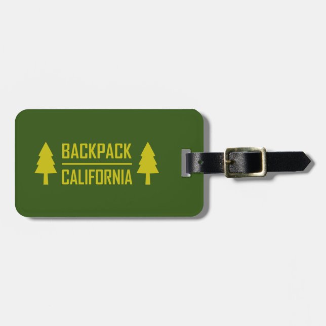 Backpack California Luggage Tag (Front Horizontal)
