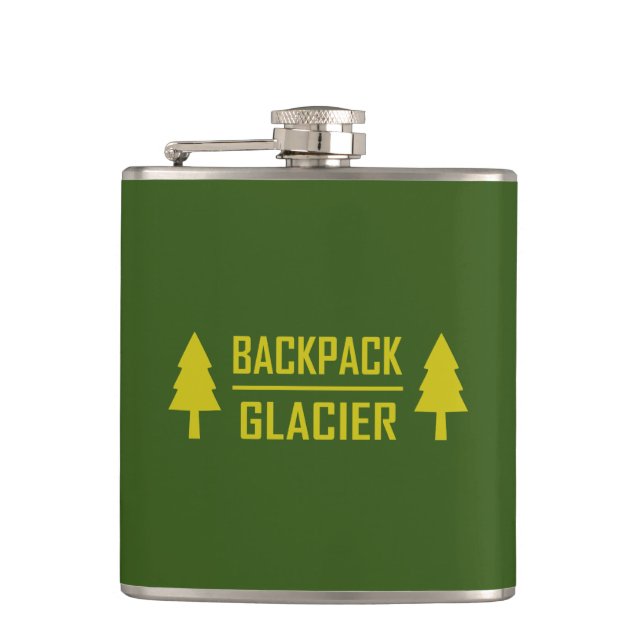 Backpack Glacier Hip Flask (Front)