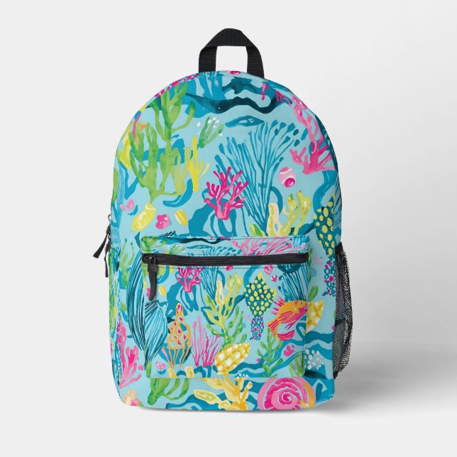 Backpack in stylish graphic (Front)