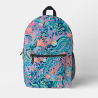 Backpack in stylish graphic