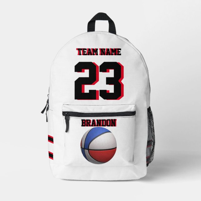 Backpack kids boys basketball sports Senior Night  (Front)