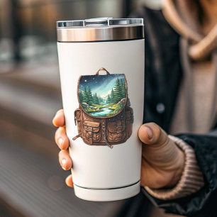 Backpack Lake Vinyl Sticker   Die-Cut Sticker