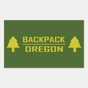Backpack Oregon Rectangular Sticker